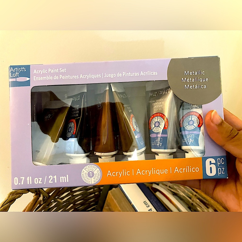 Artist's Loft Metallic Acrylic Paint Set - used only once